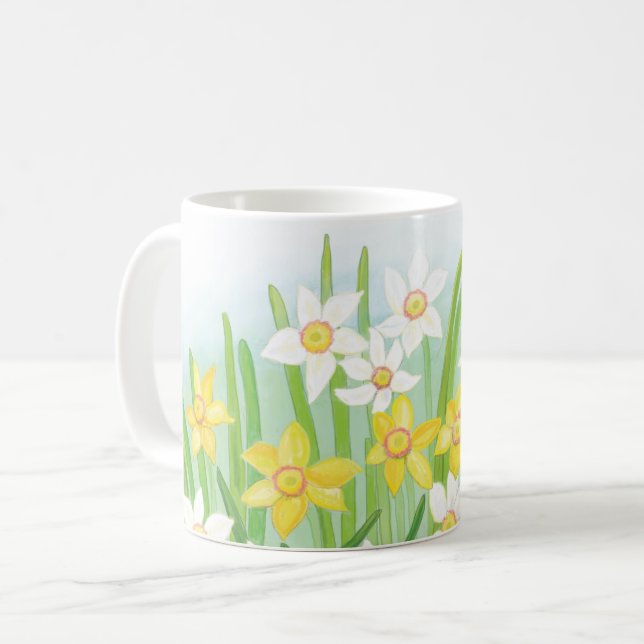 Taza De Café Spring Daffodils (Anverso izquierdo)