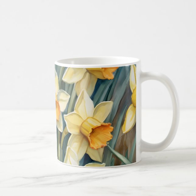 Taza De Café Spring Daffodils (Derecha)