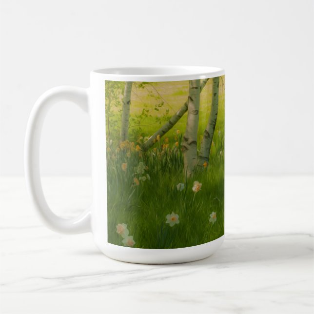 Taza De Café Spring Daffodils (Izquierda)