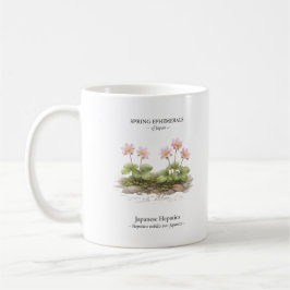 Taza De Café Spring Ephemerals of Japan – Japanese Hepatica