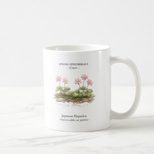 Taza De Café Spring Ephemerals of Japan – Japanese Hepatica (Derecha)