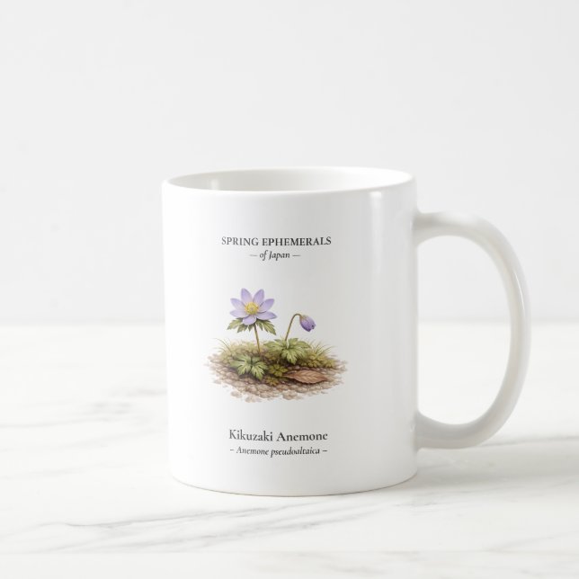 Taza De Café Spring Ephemerals of Japan – Kikuzaki Anemone (Derecha)