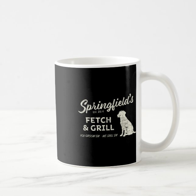 Taza De Café Springfield comiendo mascotas - Fetch And Grill di (Derecha)
