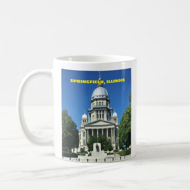 Taza De Café Springfield, Edificio del Capitolio Estatal de Ill (Izquierda)