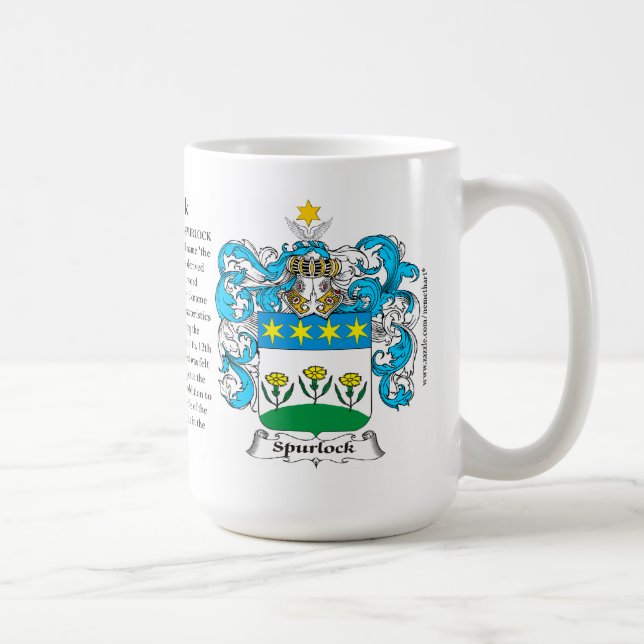 Taza De Café Spurlock, el origen, el significado y el escudo (Derecha)