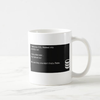 Taza De Café SQL Computer Mug