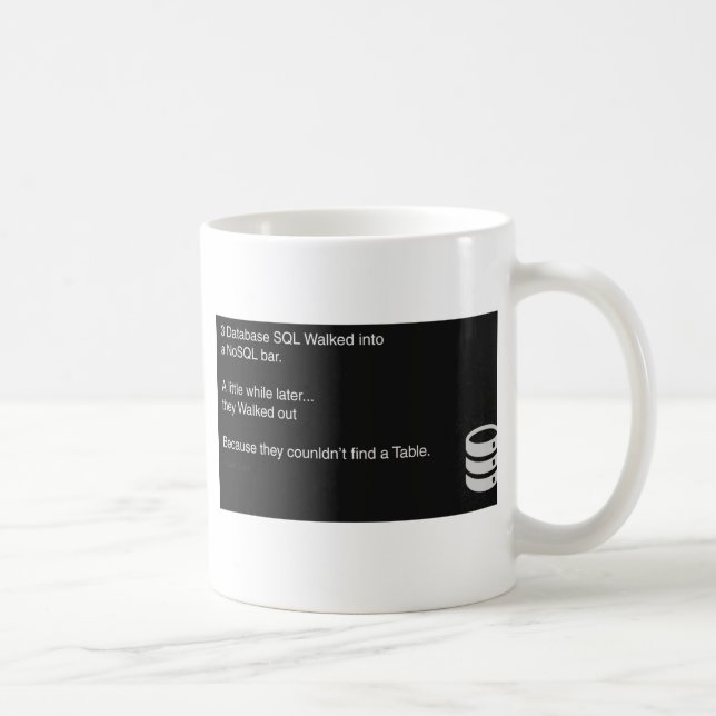 Taza De Café SQL Computer Mug (Derecha)