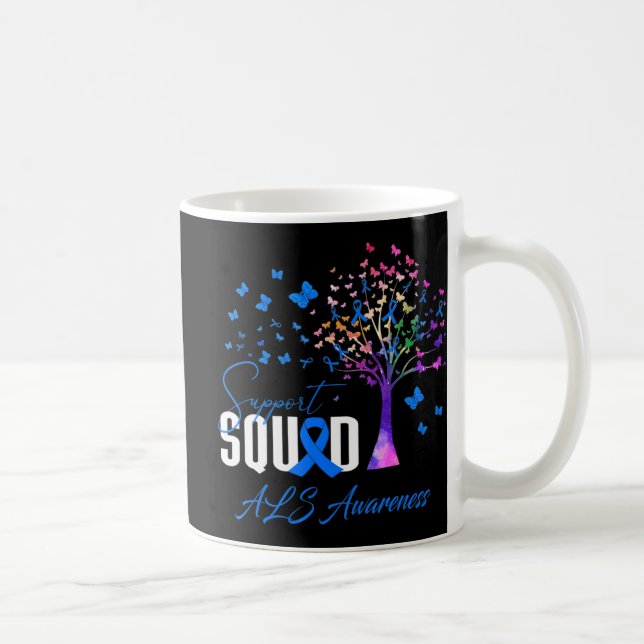 Taza De Café Squad De Apoyo Para La Conciencia De Als (Derecha)