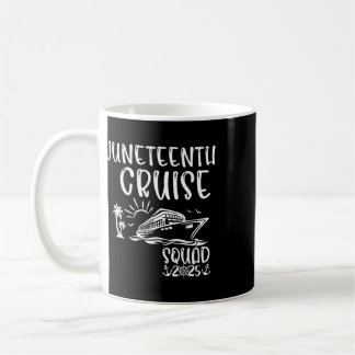 Taza De Café Squad de crucero del día de Juneteenth 2025 Día fe