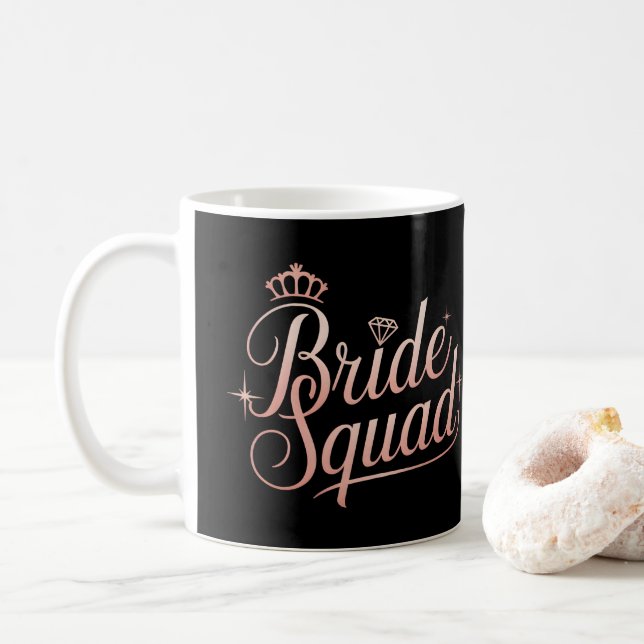 Taza De Café Squad de la Novia Despedida de Soltera Dama de Hon (Con donut)