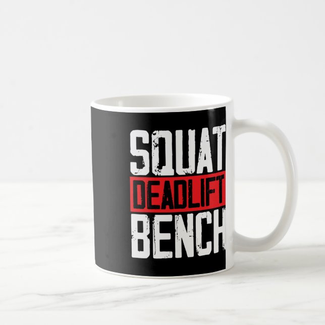 Taza De Café Squat Deadlift Bench Weibo Levantamiento de pesas (Derecha)