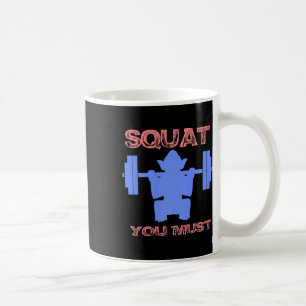 Taza De Café Squat Debes Fitness Gym Squat Gracioso Regalo
