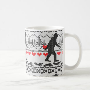 Taza De Café Squatchin ido para el estilo de punto feo del amor