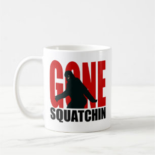 Taza De Café Squatchin ido (rojo y negro)