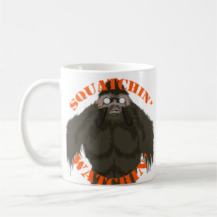 Taza De Café Squatchin' Watchin' Bigfoot Love