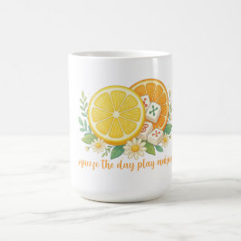 Taza De Café Squeeze The Day Play Mahjong Citrus