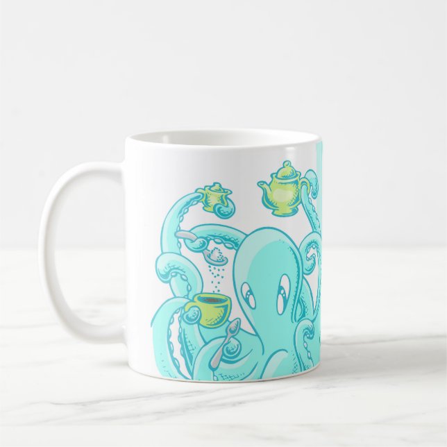Taza De Café Squiggles: El café perfecto (azul) (Izquierda)