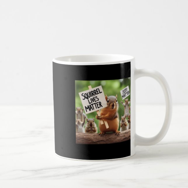 Taza De Café Squirrel vive Pegatina (Derecha)