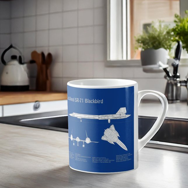 Taza De Café SR-71 Blackbird - Planes de Planes de Plano Azul d (Subido por el creador)