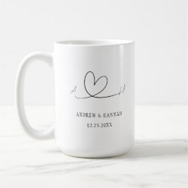 Taza De Café Sr. Boda Personalizado Bride y Groom Gift