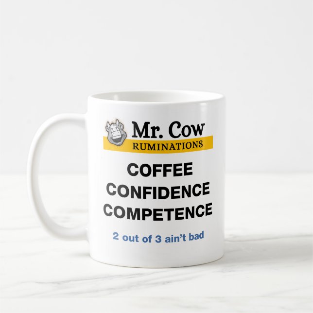 Taza De Café Sr. Cow, competencia de confianza en el café (Izquierda)