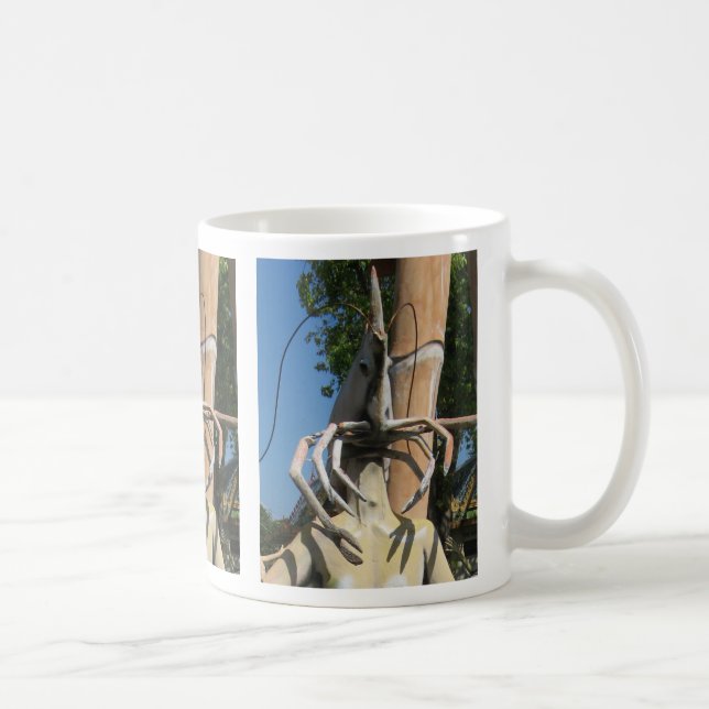 Taza De Café Sr. Crustacean AKA Cabeza de langosta ... Infierno (Derecha)