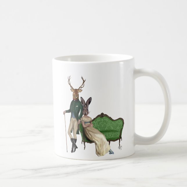 Taza De Café Sr. Deer y Sra. Rabbit 2 (Derecha)