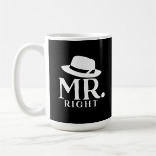 Taza De Café Sr. Right Coffee Mug - Cita divertida regalo para 