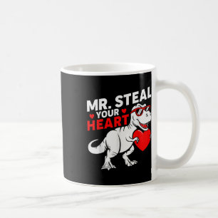 Taza De Café Sr. Robar sus corazones niños de dinosaurios del D