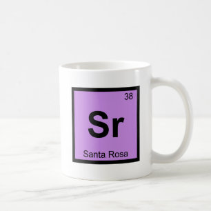 Taza De Café Sr - Santa Rosa Química Símbolo de California
