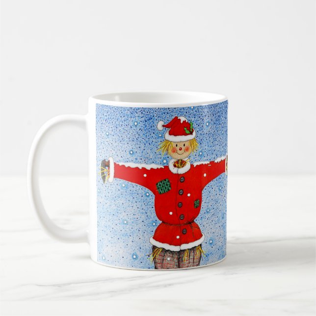 Taza De Café Sr. Scarecrow Navidades Mug (Izquierda)