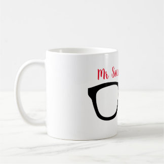 Taza De Café Sr. Smarty Pants - Red Print -