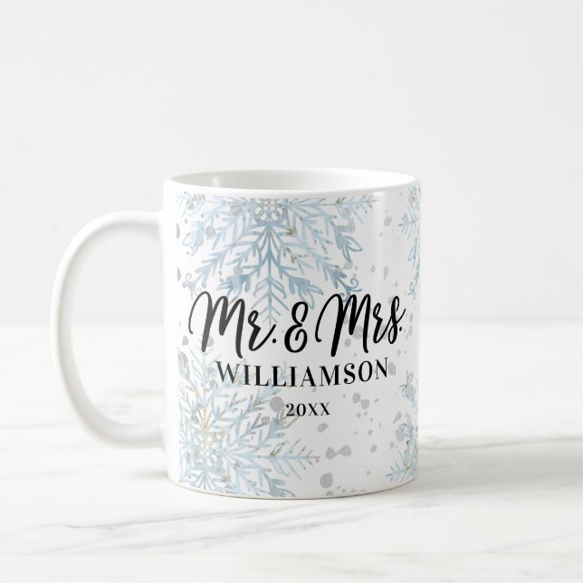 Taza De Café Sr. y Navidades de la Sra. Newlyweds | Winter Wond (Izquierda)
