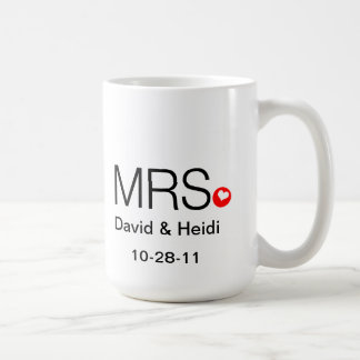 Taza De Café Sr. y señora personalizados Wedding Mug