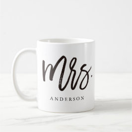 Taza De Café Sra. caligrafía personalizada