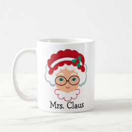 Taza De Café Sra. Claus Face Face Coffee Personalizado