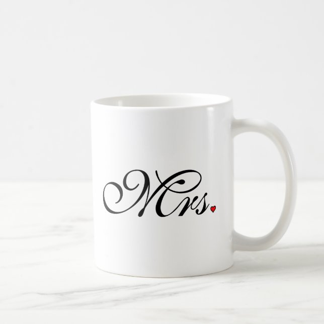Taza De Café Sra. Esposa Novia Su Recién Matrimonio (Derecha)
