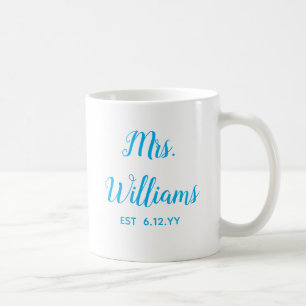Taza De Café Sra. Est Su Personalizado De Regalo De Novia Perso