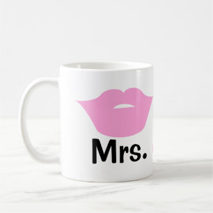 Taza De Café Sra. Lips Boda Lesbiana