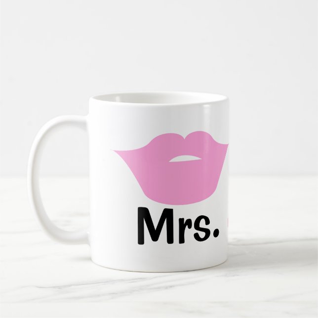 Taza De Café Sra. Lips Boda Lesbiana (Izquierda)