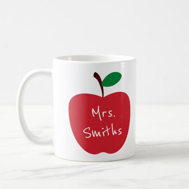 Taza De Café Sra. Maestra de Apple  (Izquierda)