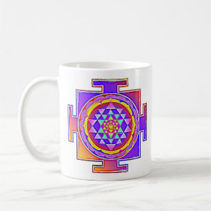 Taza De Café Sri Yantra - Diseño de símbolo del hinduismo 1