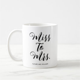 Taza De Café Srta. Modern Bridal Shower Bachelorette
