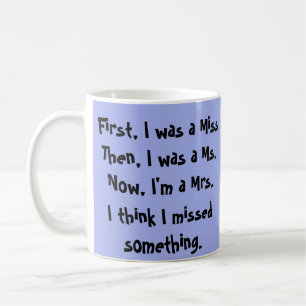 Taza De Café Srta., ms, y señora Mug