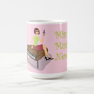 Taza De Café Srta. Music Nerd Mug