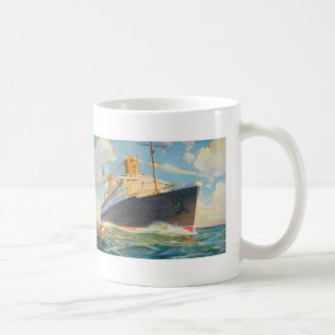 Taza De Café SS Bremen en el mar
