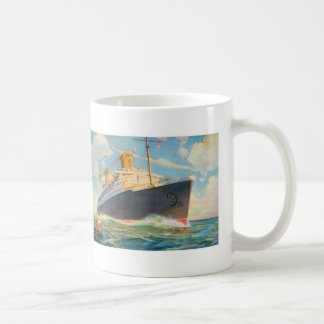 Taza De Café SS Bremen en el mar