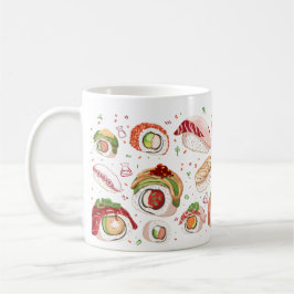 Taza De Café Ssuhi Rolls & Nigiri Pattern Mug