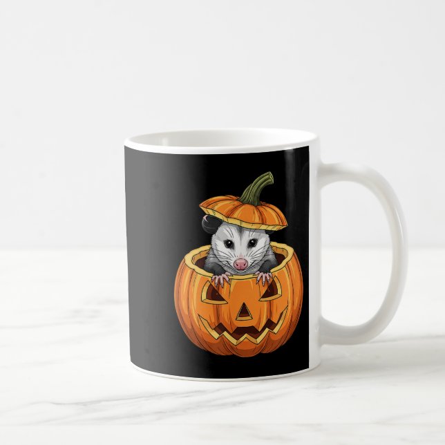 Taza De Café Ssum Pumpkin - Funny Halloween  (Derecha)