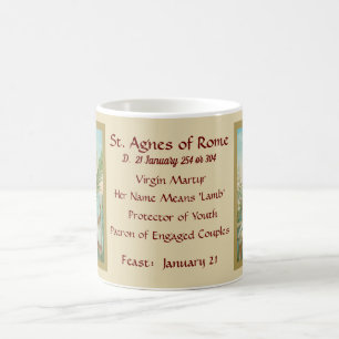Taza de café St. Agnes de Roma (MH 01) 2a